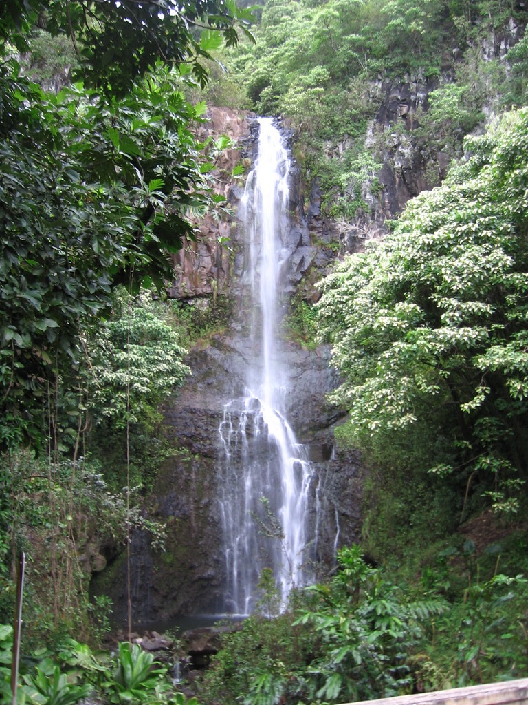 waterfall on the road to Hana